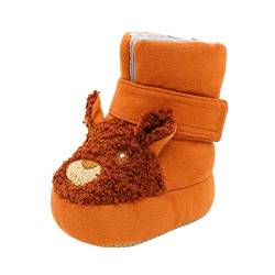 Kinder Schuhe Herbst Winter Junge Babyschuhe Kleinkindstiefel Kleinkindschuhe mit weichem Boden plus samtdicke, rutschfeste große Baumwollschuhe Schneeschuhe 19 (A, 20 Infant) von Shffuw