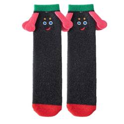 Fuzzy-Socken für Damen,Kuschelige Slipper-Socken - Atmungsaktive, weiche, dicke, stilvolle Damen-Fuzzy-Socken zum Valentinstag, Halloween-Geschenk Shichangda von Shichangda