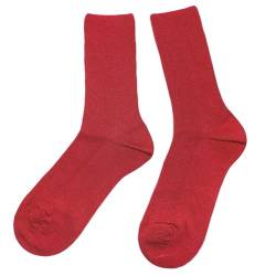 Shimasocks Damen Socken 1:1 Rippe aus 100% kbA Baumwolle - auch für Allergiker in mehreren Farben (39-40, Cherry) von Shimasocks