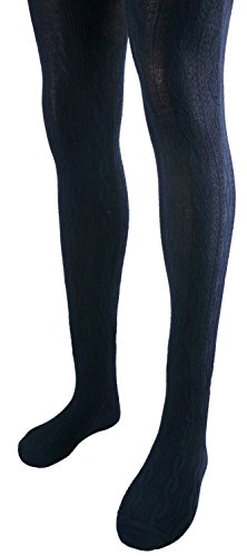 Shimasocks Damen Strumpfhose Zopfmuster SLIM FIT, Farben alle:marine, Größe:36/38 von Shimasocks