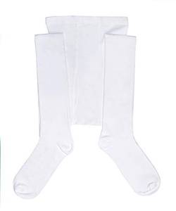 Shimasocks Herren Strumpfhose mit Eingriff - KbA Baumwolle für Männer (Weiß, 54-56) von Shimasocks