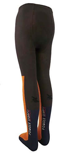 Shimasocks Ski Sport Funktionsstrumpfhose Kinder Gr. 86/92-152/164 für Sport und Freizeit, Farben alle:mocca/orange, Größe:110/116 von Shimasocks