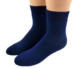 Shimasocks Thermo Gesundheits & Diabetiker Socken - Strümpfe o. Gummi für Damen & Herren, Farben alle:marine, Größe:47/50 von Shimasocks