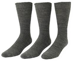 Socken ohne Gummibund Gummi - venenfreundlich - robust 100% Wolle - warme Wintersocken Schafwolle Gesundheitssocken Sensibel Herren Damen Natur grau, grün, Farben alle:graumeliert, Größe:38/40 von Shimasocks