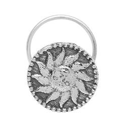 925 Sterling Silber oxidierte Sun Design Nase Pin von Shine Jewel