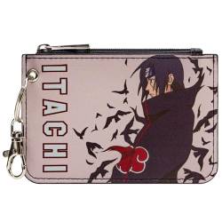 Itachi Uchiha Akatsuki Clan Ninja Geldbörse/Geldbeutel mit Reißverschluss Münzfach Tasche, Grau von Shinobi Ninja
