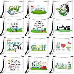 Shinylin 24 Stück Golf-Geschenke, inspirierende Geschenke, Make-up, Kosmetik, Golf-Geschenktasche, Golf-Zubehör für Damen und Herren, Golftasche, Kulturbeutel, Organizer für Golfer-Team-Liebhaber, von Shinylin