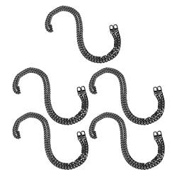 Schmuckkette, Metallhandwerkskette Eisenmaterial 5 Stück Mehrzweck für Fußkettchen(Grau) von Shipenophy