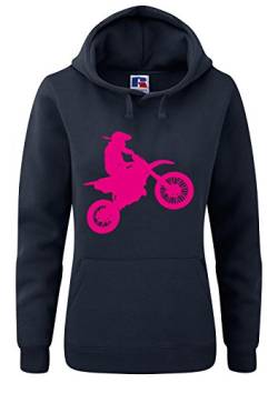 Motocross Damen Hoodie :- EIN Hingucker von Shirt-Checker