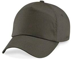 ShirtInStyle Basecap Cap 5 Panel Cap Verschluss Klettverschluss Größe Unisex, Farbe Olive von ShirtInStyle