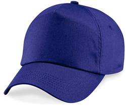 ShirtInStyle Basecap Cap 5 Panel Cap Verschluss Klettverschluss Größe Unisex, Farbe Purple von ShirtInStyle