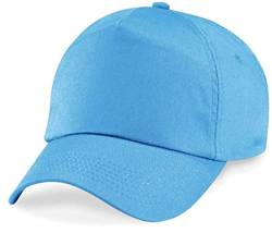 ShirtInStyle Basecap Cap 5 Panel Cap Verschluss Klettverschluss Größe Unisex, Farbe hellblau von ShirtInStyle