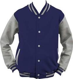 ShirtInStyle College Jacke Jacket Retro Style; Farbe NavyGrau, Größe XL von ShirtInStyle