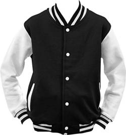 ShirtInStyle College Jacke Jacket Retro Style; Farbe SchwarzWeiss, Größe L von ShirtInStyle