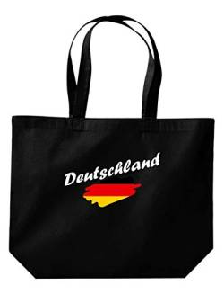 ShirtInStyle grosse Einkaufstasche Deutschland Flagge, Land, Länder, Schwarz von ShirtInStyle
