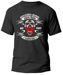 Biker T-Shirt Goldwing Tuning Motorrad Shirt, Größe: l von Shirtbild