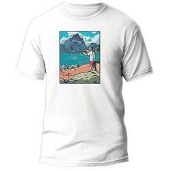 Herren Angler T-Shirt Petri Fliegenfischer Angel T-Shirt, Größe: XL von Shirtbild