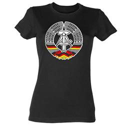 DDR Wappen Damen T-Shirt Größe S von Shirtblaster