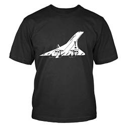 Shirtblaster Concorde T-Shirt Flugzeug, Airplane Aircraft Aeroplane Flieger Pilot Air Größe 2XL von Shirtblaster