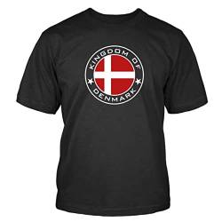Shirtblaster Dänemark T-Shirt Flagge Denmark Kopenhagen Größe 4XL von Shirtblaster