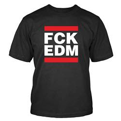Shirtblaster FCK EDM T-Shirt Fuck FCK EDM Disco Club Festival Open Air Größe XL von Shirtblaster
