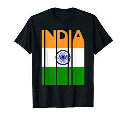 Indien Flagge Shirt Indische Flagge Geschenk Vintage Indien T-Shirt von Shirtbooth: Vintage Flag Shirts