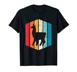 Lama Shirt Tier Vintage Lama Liebhaber Geschenk Retro Lama T-Shirt von Shirtbooth: Vintage Shirts