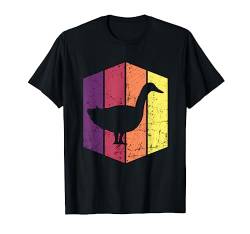 Ente Shirt Tier Vintage Ente Liebhaber Geschenk Retro Ente T-Shirt von Shirtbooth: Vintage Tee Shirts