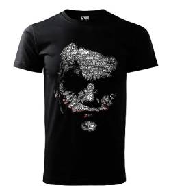 Joker Superhelden Fun T-Shirt (XL) Schwarz von Shirtbude