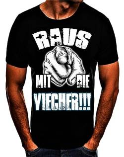 Raus mit die Viecher! Ritter der Retter 2 Spruch Fun T-Shirt (3XL) von Shirtbude