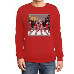 Christmas Sweater - The Santas Sweatshirt Medium Rot von Shirtgeil