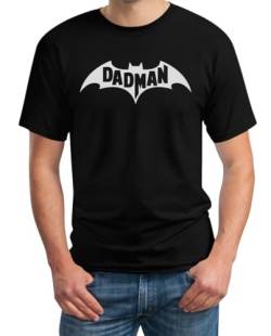 Dadman Geschenk für Papa Bequemes und süßes Shirt Herren T-Shirt Medium Schwarz von Shirtgeil