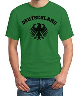 Deutschland Adler Deutsches Fan Shirt T-Shirt XL Grün von Shirtgeil