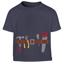 Handwerker Gürtel Kostüm Geschenk Jungs Kleinkind Kinder T-Shirt 104 Marineblau von Shirtgeil