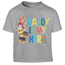 Jungen Tshirt Daddy is My Hero Geschenk Rubble Chase Marshall Skye Kinder T-Shirt Junge 104 Grau von Shirtgeil