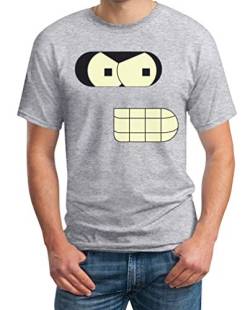 Roboter Männer Faschingskostüme Karneval Kostüm Herren T-Shirt 3XL Grau von Shirtgeil