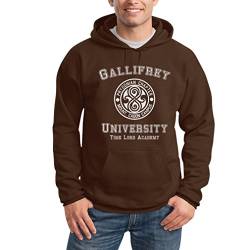Shirtgeil Gallifrey University Schwarz Large Kapuzenpullover Hoodie - Doctor Time Academy Who von Shirtgeil