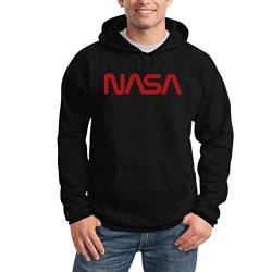 Shirtgeil NASA Space Worm Logo Nerds & Geeks Motiv Kapuzenpullover Hoodie XXX-Large Schwarz von Shirtgeil