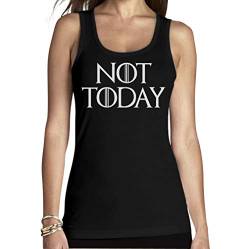 Shirtgeil NOT Today - GOT Serien Fan Frauen Tank Top Medium Schwarz von Shirtgeil