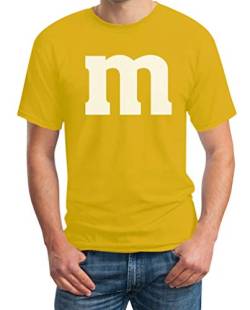 T-Shirt Herren M Outfit Herren Karneval Fasching Gruppen-Kostüme Männer Tshirt L Gelb von Shirtgeil