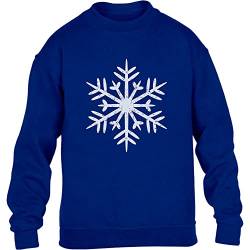 Winter Schneeflocke Geschenke für Kinder Kinder Pullover Sweatshirt XS 104 Blau von Shirtgeil