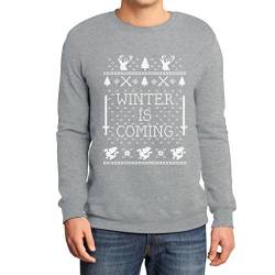 Winter is Coming Pullover Grau Medium Sweatshirt - Motiv für Weihnachten von Shirtgeil
