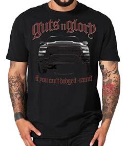 American Pickup Truck V8 Muscle car Shirt kompatibel mit Dodge (XL, Guts schwarz) von Shirtmatic