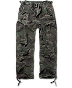 M65 Herren Vintage Cargo Freizeithose Männer Army Military (L, Woodland) von Shirtmatic