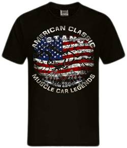 Stang GT T-Shirt 2005-09 Mustang USA Flag American Muscle car (3XL, USA Pony) von Shirtmatic