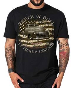 Truck n Roll Shirts USA Pickup F100 Chevy Apache Blazer C10 Ram Mercury Hot Rod (XXL, 3100 50s) von Shirtmatic