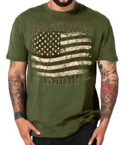 USA Pickup Truck T-Shirts kompatibel mit RAMs Dodge (S, Oliv rammit) von Shirtmatic