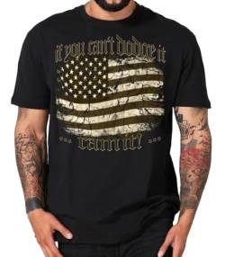 USA Pickup Truck T-Shirts Sweatshirts kompatibel mit Dodge (XXL, rammit schwarz) von Shirtmatic