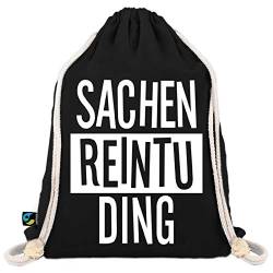 Festival Turnbeutel mit Spruch Sachen Reintu Ding - Sportbeutel/Gym Bag von Shirtoo