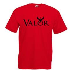 Go Team Valor T-Shirt für Team Rot (Wagemut), XXL von Shirtoo